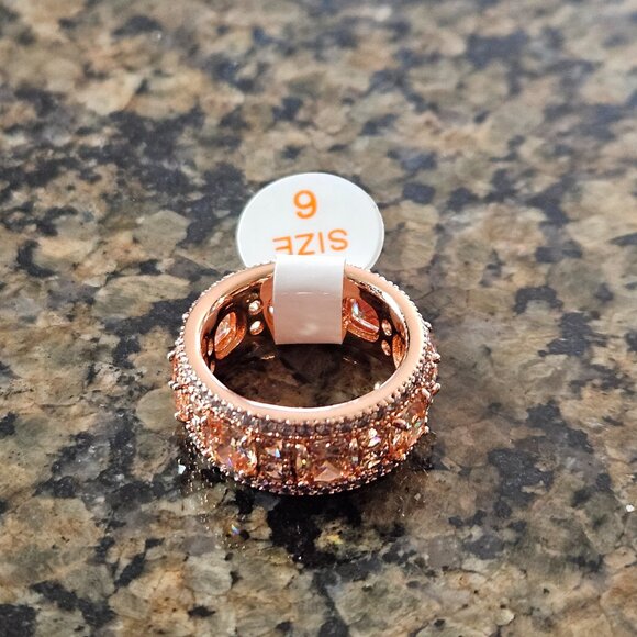 Bomb Party RG95550 "With Stars In Her Eyes" Smokey Topaz Cubic Zirconia Sz 6 - Picture 2 of 5